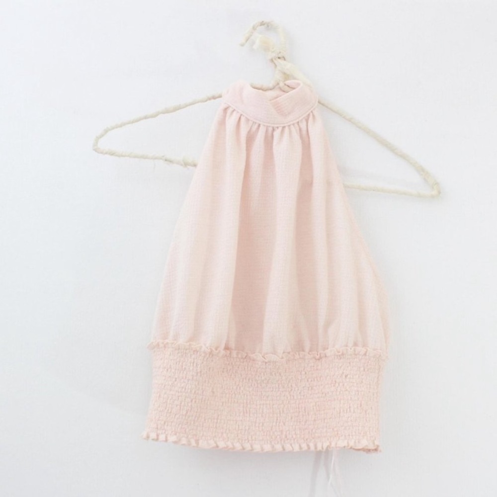 New Free People Beverly Halter Top Pink